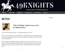 Tablet Screenshot of 49knights.com
